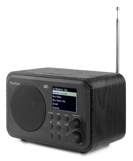 audizio Milan DAB, radio med batteri, Svart