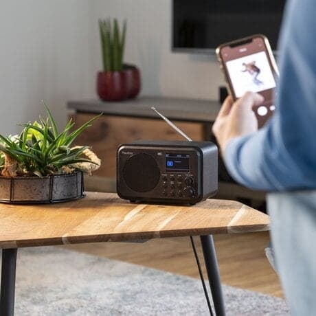 audizio Milan DAB, radio med batteri, Svart