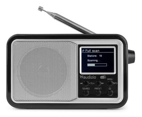 Audizio Parma portabel DAB+ radio, silver