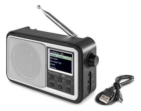 Audizio Parma portabel DAB+ radio, silver