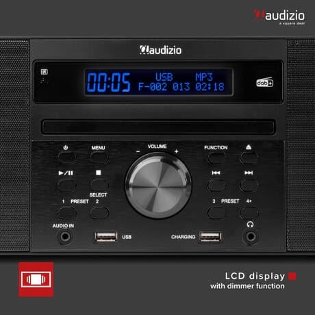 Audizio PRATO MUSIK SYSTEM CD/DAB+ BLACK