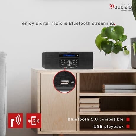 Audizio PRATO MUSIK SYSTEM CD/DAB+ BLACK