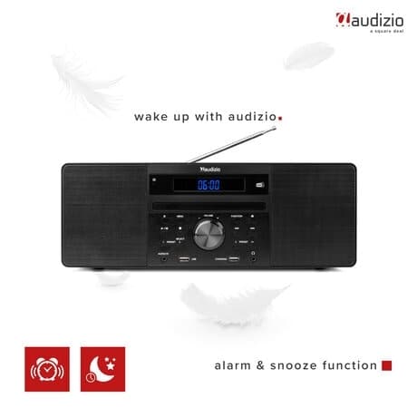 Audizio PRATO MUSIK SYSTEM CD/DAB+ BLACK