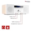 Miniatyrbild 7 av 11: Audizio PRATO Allt i ett system CD, DAB+, Vit