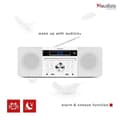 Miniatyrbild 9 av 11: Audizio PRATO Allt i ett system CD, DAB+, Vit