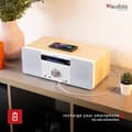 Miniatyrbild 2 av 11: Audizio PRATO Allt i ett system CD, DAB+, Vit