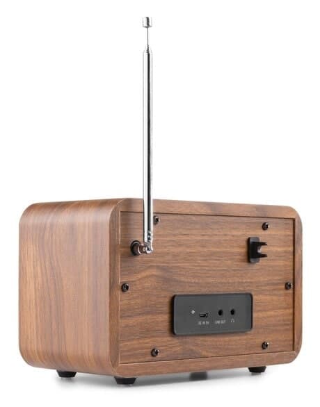 Audizio Milan bärbar DAB-radio med Bluetooth, FM-radio och batteri - Trä färgad
