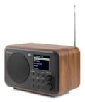 Miniatyrbild 9 av 11: Audizio Milan bärbar DAB-radio med Bluetooth, FM-radio och batteri - Trä färgad