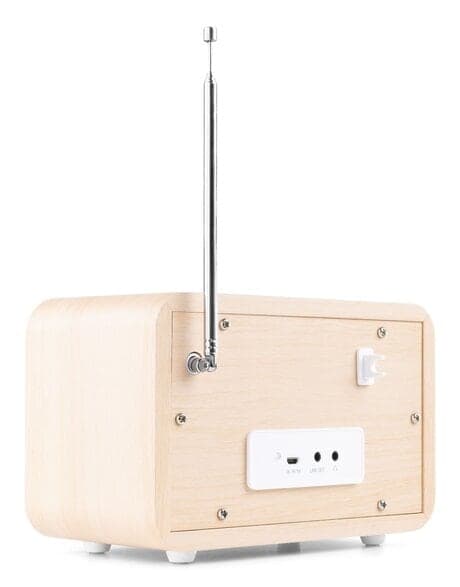 Audizio Milan bärbar DAB-radio med Bluetooth, FM-radio och batteri - vit färgad