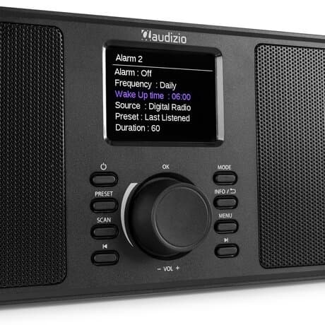Monza Dab+ stereo radio svart