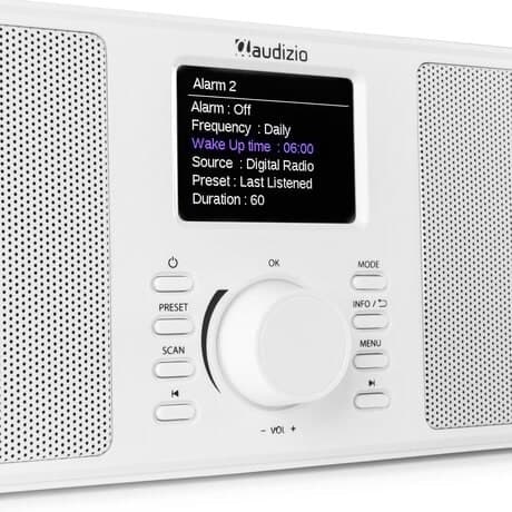 Monza Dab+ stereo radio vit