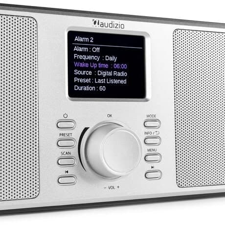 Monza Dab+ stereo radio silver
