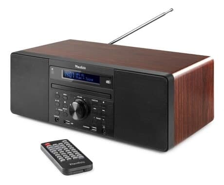 Prato allt-i-ett musiksystem cd/dab+ trä