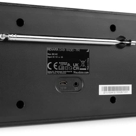Novara dab+ stereo radio svart