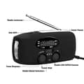 Miniatyrbillede 4 af 4: Nødradio med dynamo og solcelle - håndsvingradio med lommelygte, nødsignal og USB-opladning