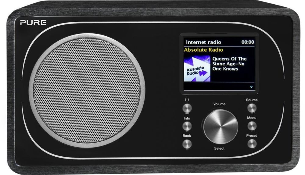 Pure Evoke F3, med DAB+ og Bluetooth og Spotify Connect