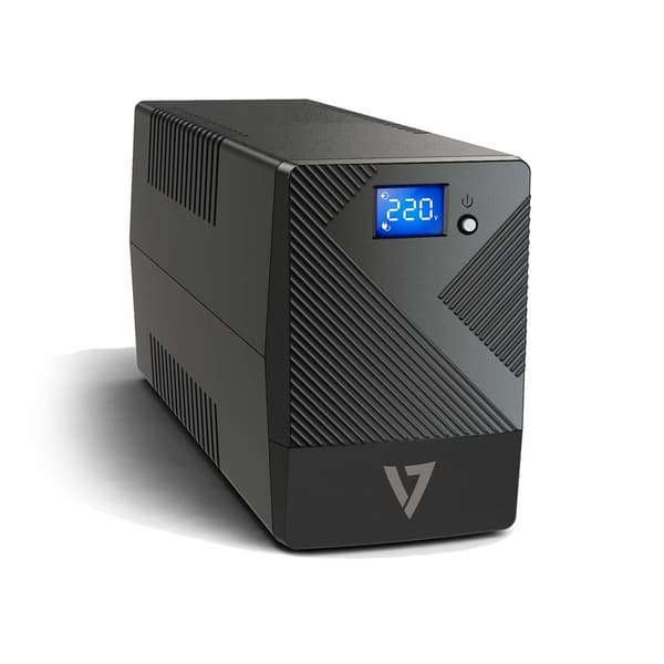 System til Uafbrydelig Strømforsyning Interaktivt UPS V7 UPS1P600E 360 W Sort