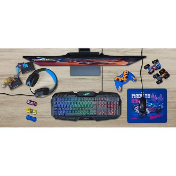 Spillekonsol Krom KEY EDICION HOTWHEELS Blå Sort