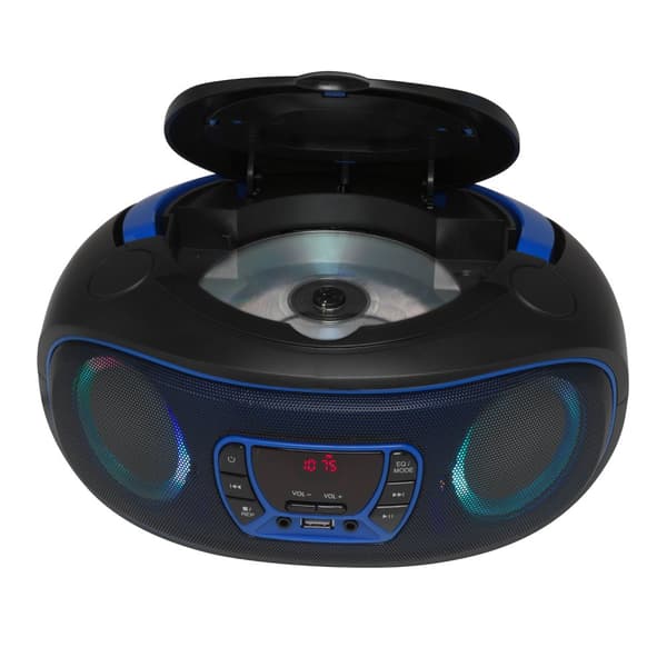 Boombox FM-Radio CD USB Bluetooth TCL-212BTBU Sort/Blå