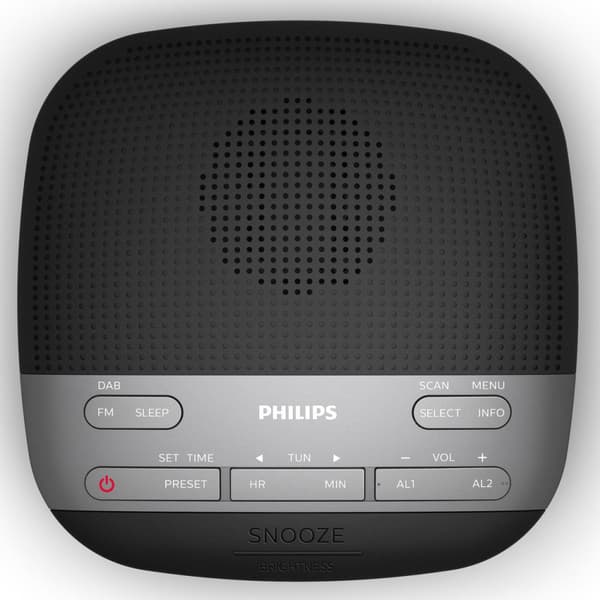 Digital DAB+/FM clockradio Dobbelt alarmer