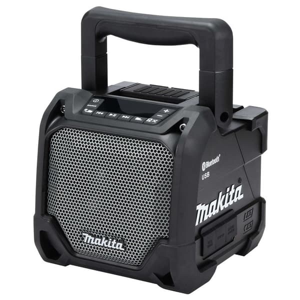 MAKITA bluetooth platshögtalare - utan batteri eller laddare DMR202 Svart, Blå