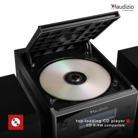 Stereo set - Audizio Metz - DAB radio med Bluetooth, MP3 och CD spelare - Svart