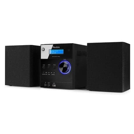 Stereo set - Audizio Metz - DAB radio med Bluetooth, MP3 och CD spelare - Svart