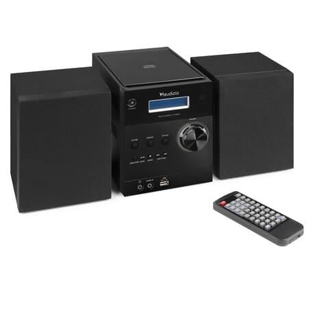 Stereo set - Audizio Metz - DAB radio med Bluetooth, MP3 och CD spelare - Svart
