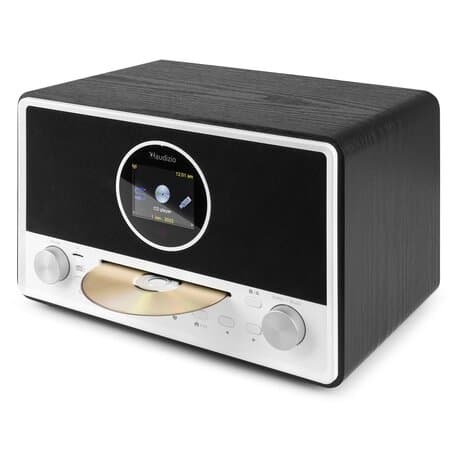 Audizio Lucca stereo DAB-radio med CD-spelare, internetradio, Bluetooth och MP3-spelare - Svart