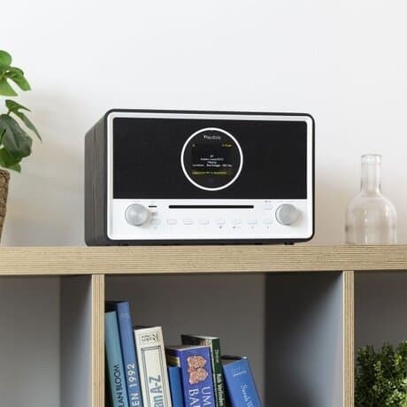 Audizio Lucca stereo DAB-radio med CD-spelare, internetradio, Bluetooth och MP3-spelare - Svart