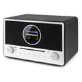 Miniatyrbild 5 av 11: Audizio Lucca stereo DAB-radio med CD-spelare, internetradio, Bluetooth och MP3-spelare - Svart