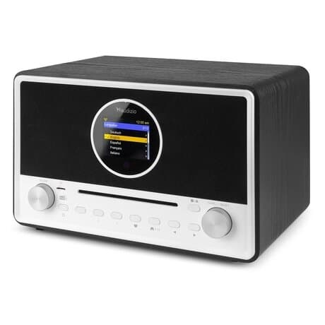Audizio Lucca stereo DAB-radio med CD-spelare, internetradio, Bluetooth och MP3-spelare - Svart