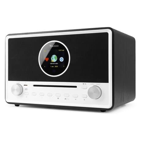 Audizio Lucca stereo DAB-radio med CD-spelare, internetradio, Bluetooth och MP3-spelare - Svart