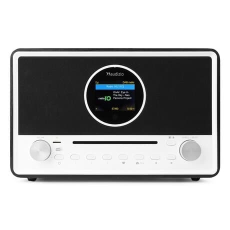 Audizio Lucca stereo DAB-radio med CD-spelare, internetradio, Bluetooth och MP3-spelare - Svart