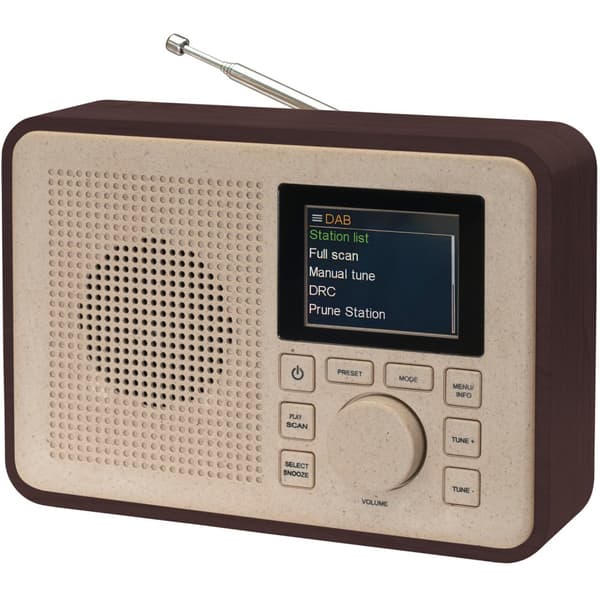 DAB+&FM-Radio Osittain valmistettu Bioplastista