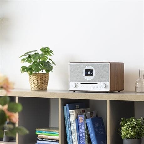 Audizio Lucca stereo DAB-radio med CD-spelare, internetradio, Bluetooth och MP3-spelare - Brun