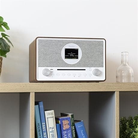 Audizio Lucca stereo DAB-radio med CD-spelare, internetradio, Bluetooth och MP3-spelare - Brun