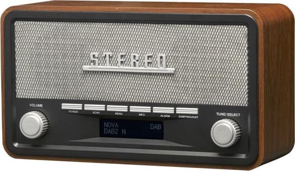 Denver DAB-18 - Retro DAB+ radio med Bluetooth - Træ