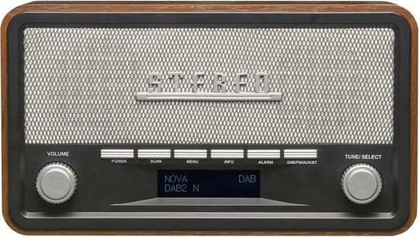 Denver DAB-18 - Retro DAB+ radio med Bluetooth - Træ