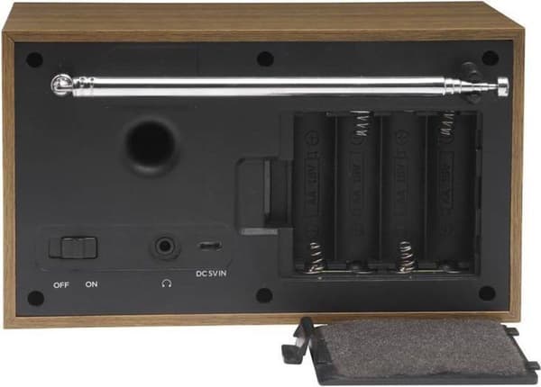 Denver DAB-46 / Retro FM-radio / DAB + / LCD-skärm / Larmfunktion / Vit