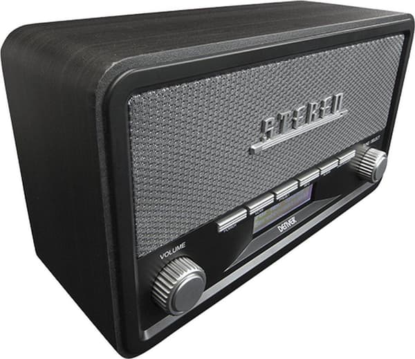 Denver DAB-18 - Retro DAB+ Radio med Bluetooth - Grå