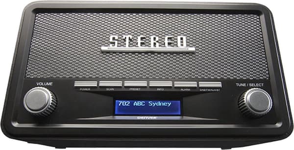 Denver DAB-18 - Retro DAB+ Radio med Bluetooth - Grå