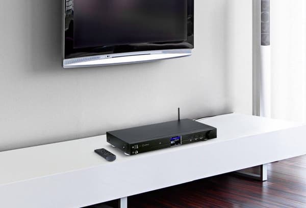 Renkforce RF-DAB-IR1700 Radioadapter DAB+, FM internetradio, WiFi, LAN, Bluetooth, DLNA DLNA-kompatibel Sort