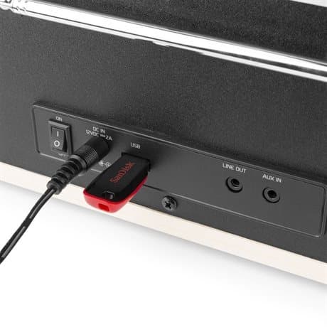 Audizio Neapel stereo DAB-radio med CD-spelare, Bluetooth, FM och internetradio - 60W - Vit