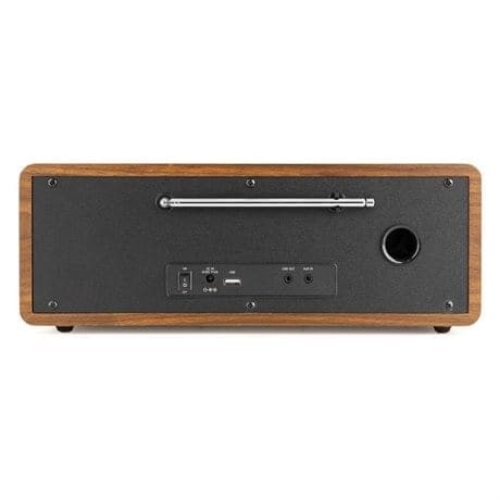 Audizio Neapel stereo DAB-radio med CD-spelare, Bluetooth, FM och internetradio - 60W - Brun