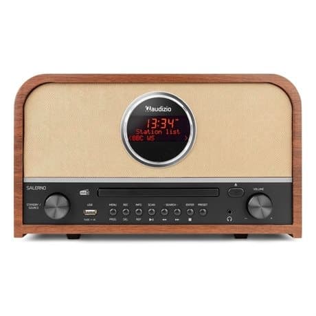 Audizio Salerno stereo DAB-radio med CD-spelare, Bluetooth och MP3-spelare