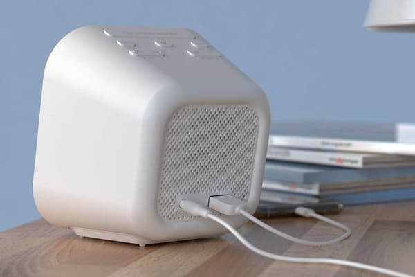 Philips vækkeur med radio, radio med spejldisplay, digital radio med dobbeltalarm, sleep-timer og snooze-funktion, bærbar med batteribackup, radio med
