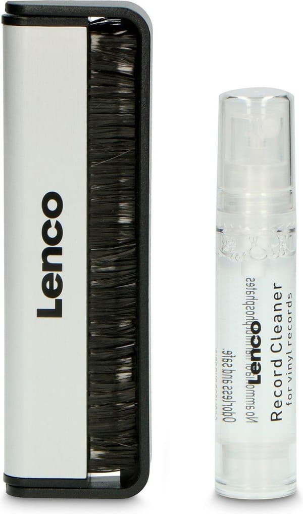 Lenco TTA-3IN1 - puhdistussarja vinyylilevyille - hiilikuitupuhdistusharja, puhdistusneste ja puhdistusliina