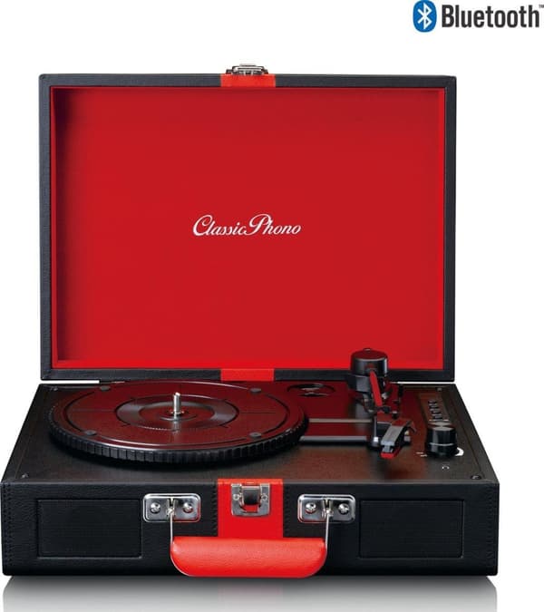 Klassinen Phono TT-110 - Levysoitin, jossa Bluethooth ja kaiuttimet - musta