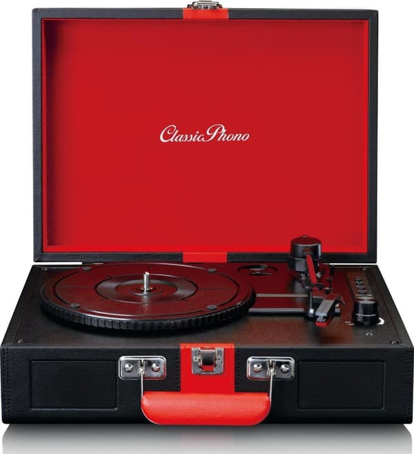 Klassinen Phono TT-110 - Levysoitin, jossa Bluethooth ja kaiuttimet - musta